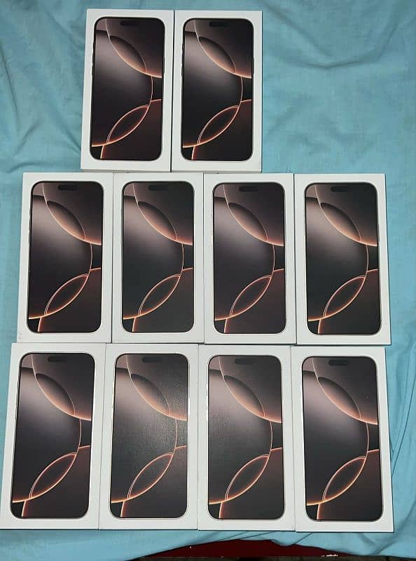 Iphone16 Promax 256Gb PTA approved Physical Sim Desert Titenium 0