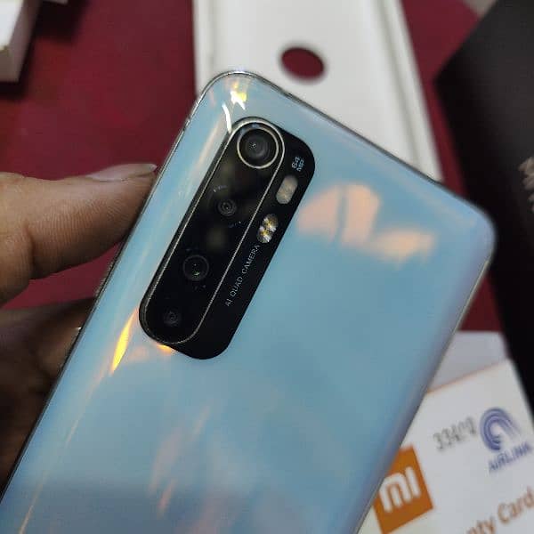 Mi note 10lite 8+3GB ram 128GB deul official approved box saman sath 0