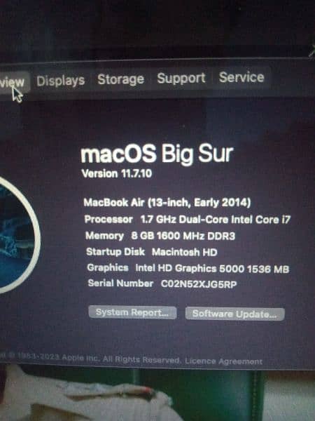 Macbook air 2014 i7 10/10 condition 2