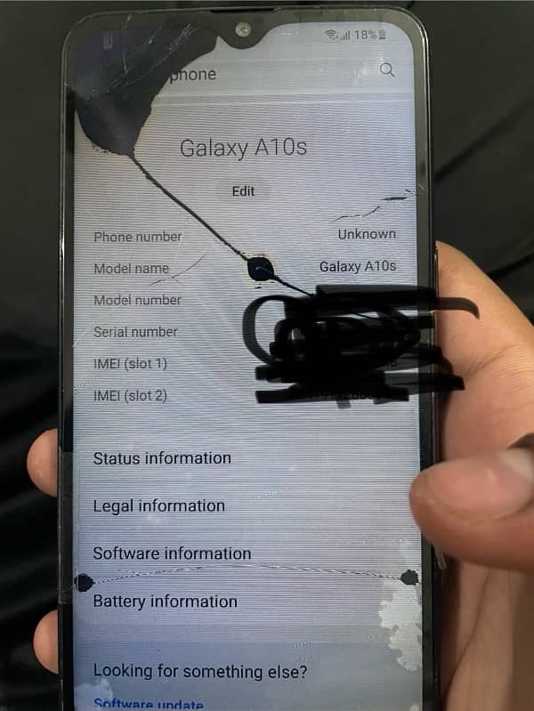 Samsung A10s pta 2/32 panel break 0