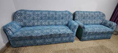 5 seater sofa set in beautiful light blue color