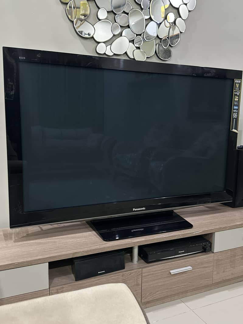 Panasonic Plasma TV 58 inch Along with home theatre of Panasonic 1