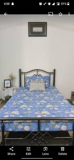 Iron Bed With Mattress for Sale