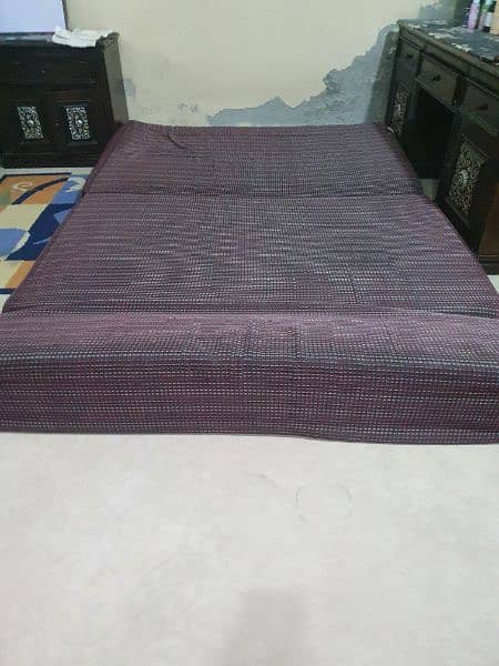 sofa set 5 seater + 5 double bed mattress 6