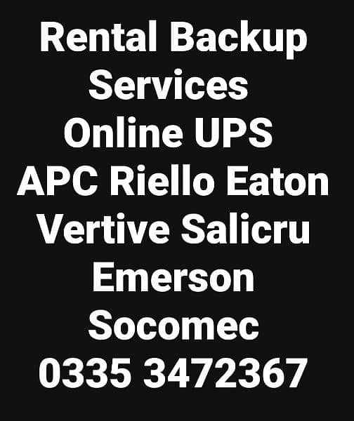 Online UPS Salicru Vertive Emerson APC Eaton Socomec Riello 1