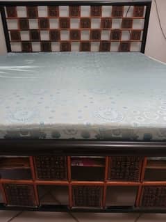 used iron bed with mattress