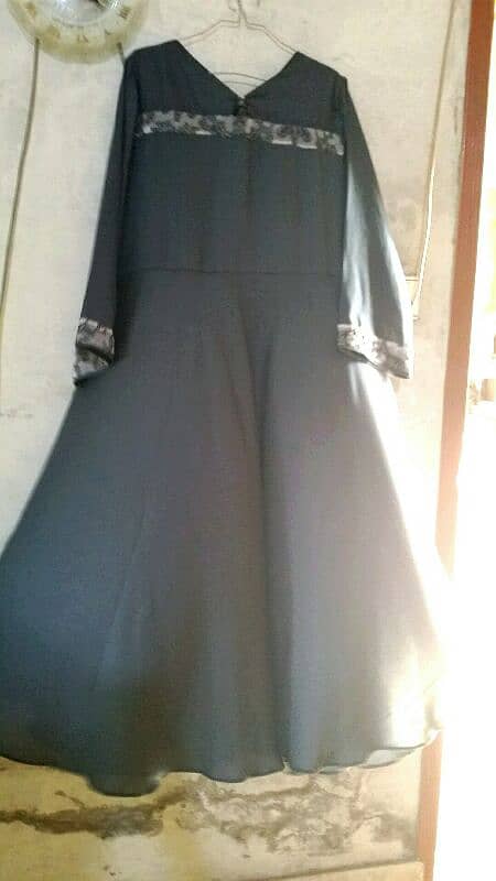 gray color beautiful maxi 0