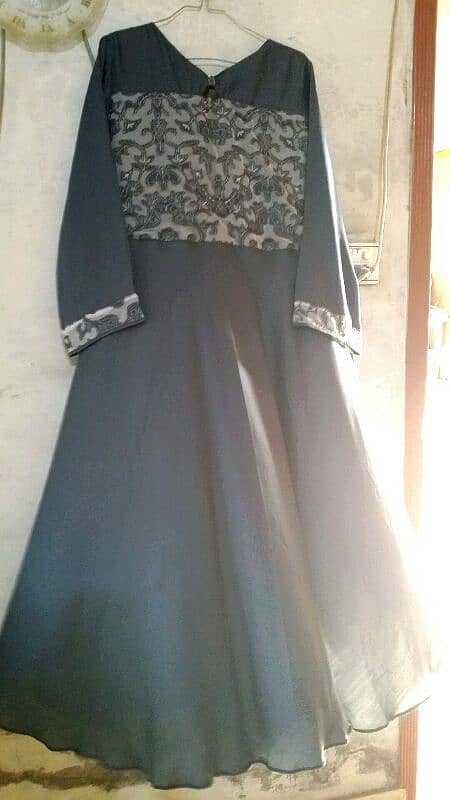 gray color beautiful maxi 1