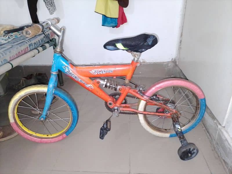 14 inch Racing Speed Bicycle with solid Shock and frame 5 to 9 years 4