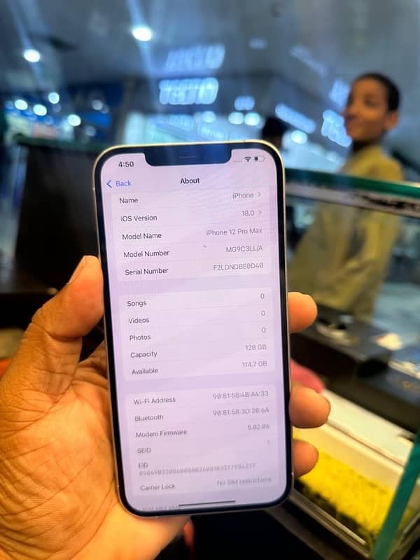 I phone 12 pro max 128 GB PTA Approve 5