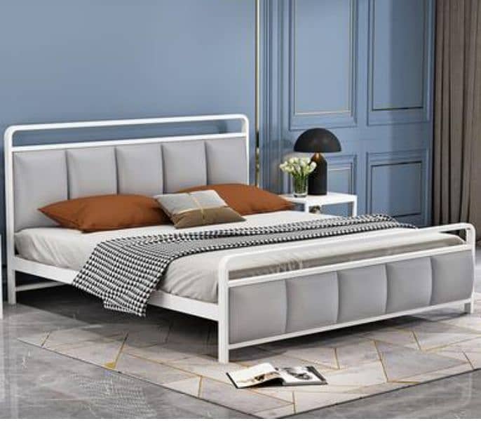 iron bedset | double bed | king bed | steel bed bedroom set 3