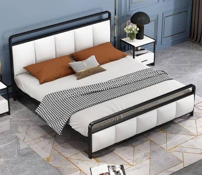 iron bedset | double bed | king bed | steel bed bedroom set 6