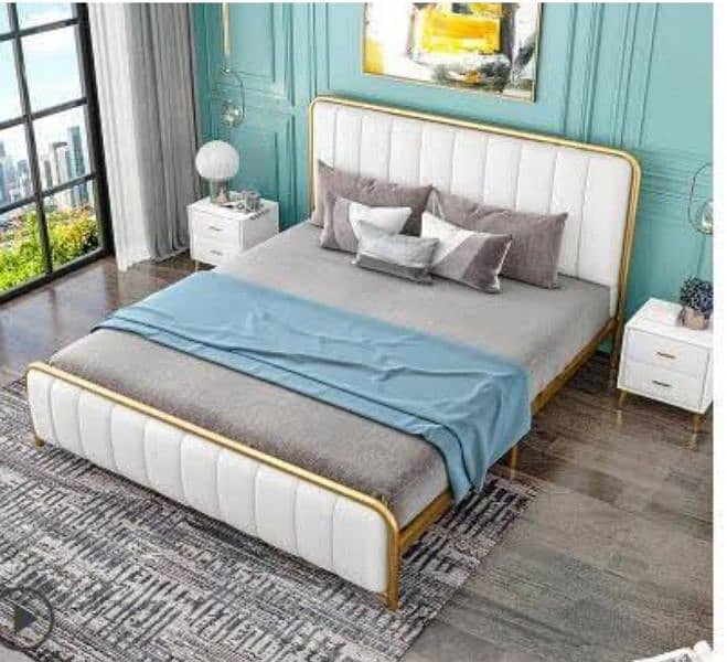 iron bedset | double bed | king bed | steel bed bedroom set 8