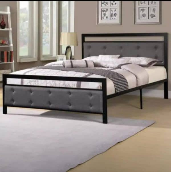 iron bedset | double bed | king bed | steel bed bedroom set 15