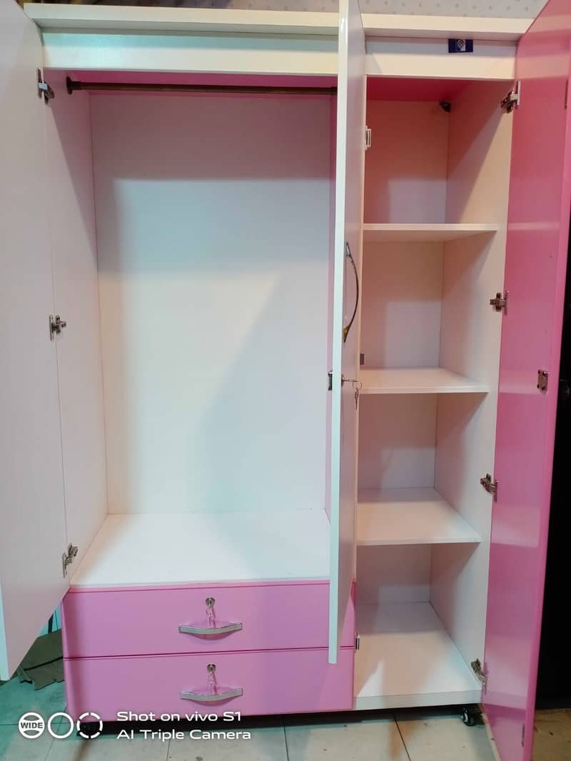 wardrobe for sale/coloured cupboard/Almirah/lamineted almarii/twodoor 9