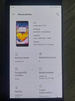 Oneplus 3T 6/64 pta aprov