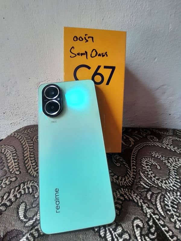 c67 realme good condition hai 6 month warranty be hai all ok hai 6