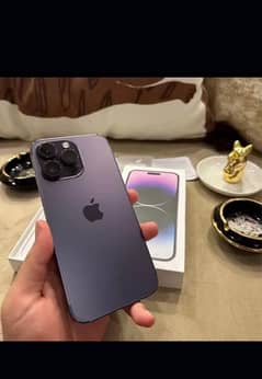 iPhone 14 Pro Max  deep purple  256 gb battery  health 95