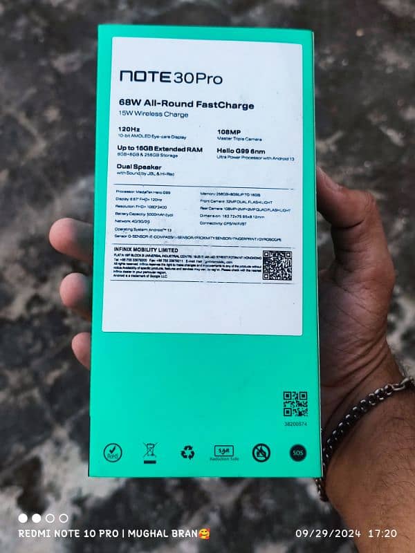 Infinix Note 30 pro 16