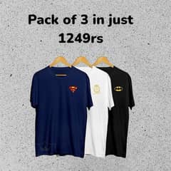 Pack of 3 t shirts DELIVERY ALL OVER PAKISTAN