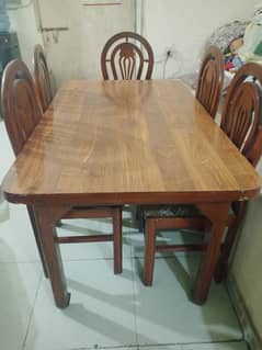 wooden dining table