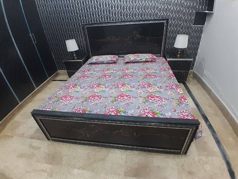 New condition semi solid bed cum Durafoam mattress 0