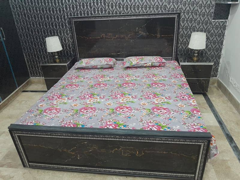 New condition semi solid bed cum Durafoam mattress 1