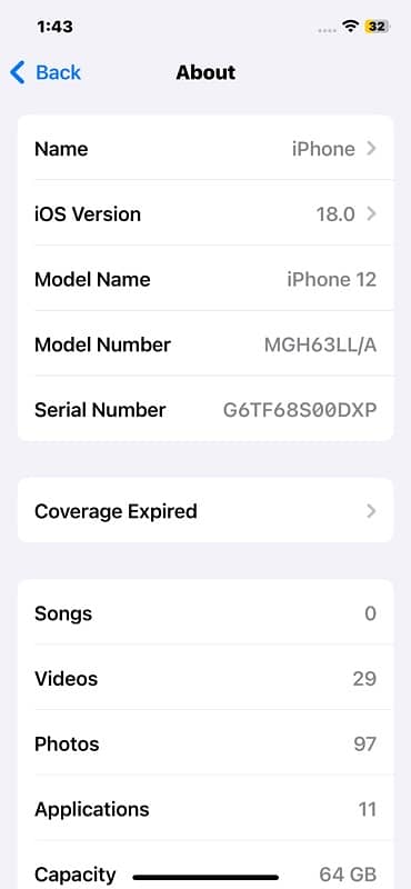 iphone 12 64gb jv LLA 5