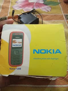 Nokia 1208 moblie full box