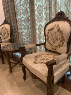 (QUICK SELLING) 1 TABLE 2 CHAIRS SET 0