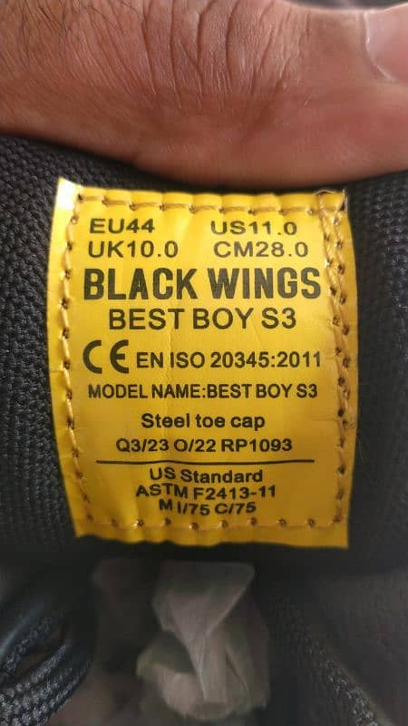 Black Wings Safety Shoes for Electrical working 1