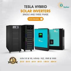 Tesla Infinity HLE Hybrid Solar Inverter 6,8,18Kw MPPT Dual Output