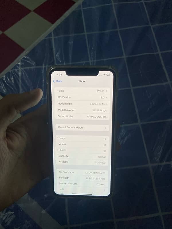 IPhone XsMax 256GB NonPta 9