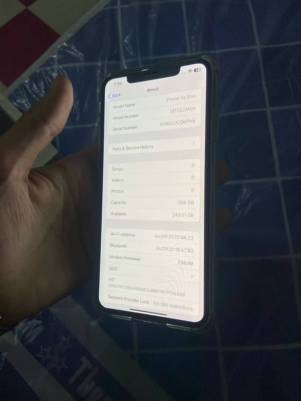 IPhone XsMax 256GB NonPta 10