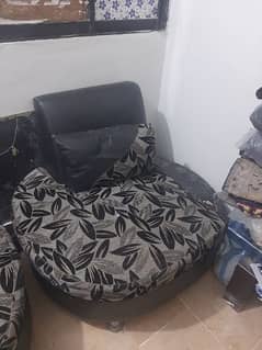 black colour sofa