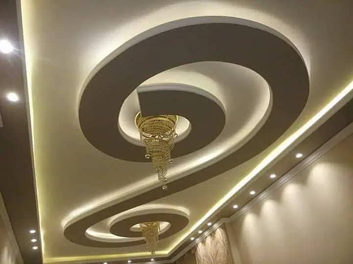 false ceiling New Fancy Designs, Wallpaper, Flooring, Pvc Panel" 1