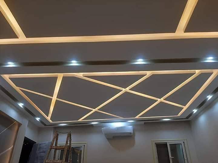 false ceiling New Fancy Designs, Wallpaper, Flooring, Pvc Panel" 11