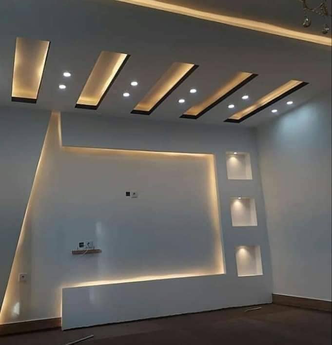 false ceiling /Fourchlling /Plastir of paris ceiling/ Gypsum Board 8x4 3