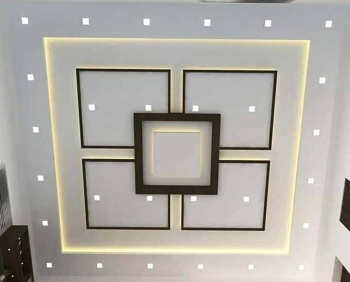 false ceiling /Fourchlling /Plastir of paris ceiling/ Gypsum Board 8x4 6