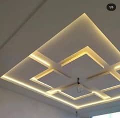 false ceiling /Fourchlling /Plastir of paris ceiling/ Gypsum Board 8x4