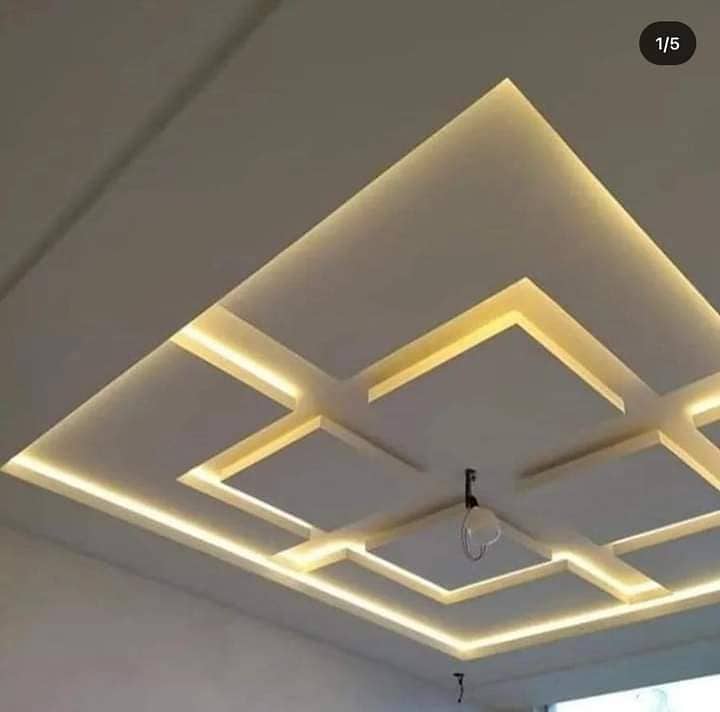 false ceiling /Fourchlling /Plastir of paris ceiling/ Gypsum Board 8x4 13