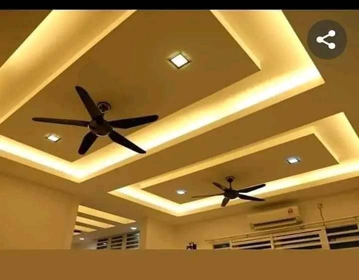 false ceiling /Fourchlling /Plastir of paris ceiling/ Gypsum Board 8x4 18