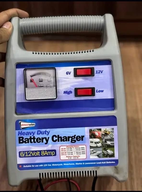 Heavy Duty Battery Charger 6/12 Volt 1