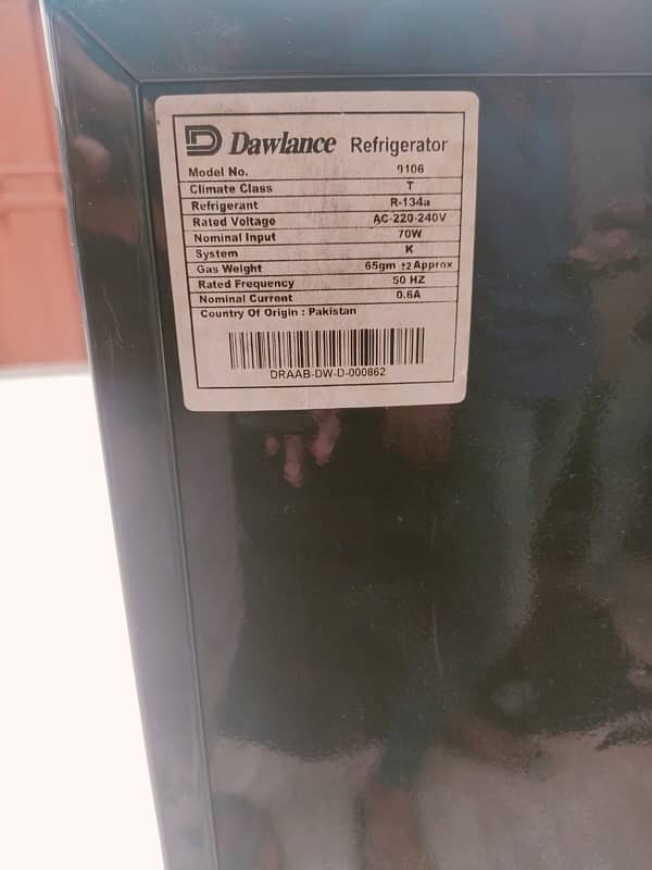 dawlance fridge and mini freezarr single door 1