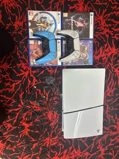 PS5 Slim Disc Edition 1TB with extra controller & Games