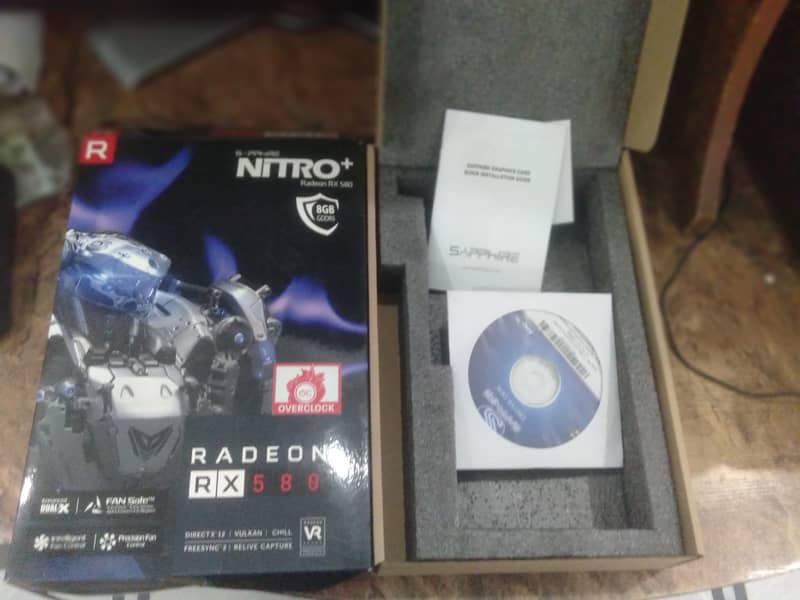 AMD RX 580 8gb Sapphire Nitro+ Edition GPU 5