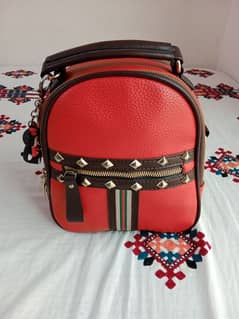 Branded Leather Shoulder Bag