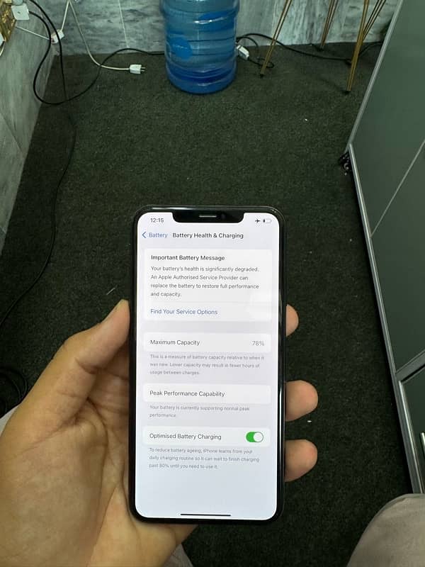 iphone xsmax 64gb Factory Unlock 78BH 2Month Esim Time  Pannel chng 5