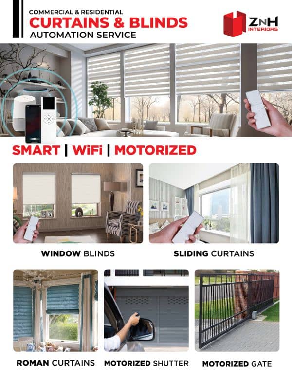 Roller Blinds | Curtain Motor | Wifi & Remote 8