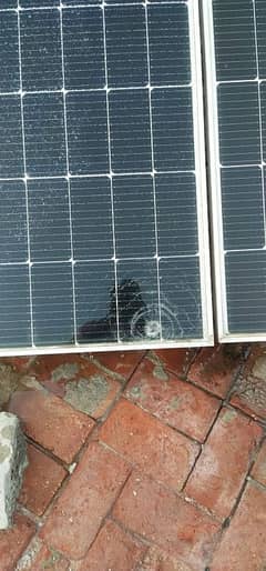 broken solar panel